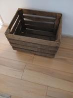Houten Kist / Opbergkist op Wieltjes, Ophalen, Minder dan 50 cm, Gebruikt, Minder dan 50 cm