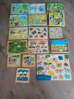 16 houten puzzels en spelletjes o.a Rolf, Goki en Djeco, Ophalen of Verzenden, Zo goed als nieuw