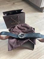 Gucci buckle GG Belt riem, Ophalen, Gedragen, Zwart