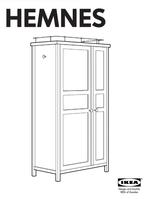 Kledingkast Ikea Hemnes Wit 2-deurs, Huis en Inrichting, Ophalen, Gebruikt, 100 tot 150 cm, Met hangruimte