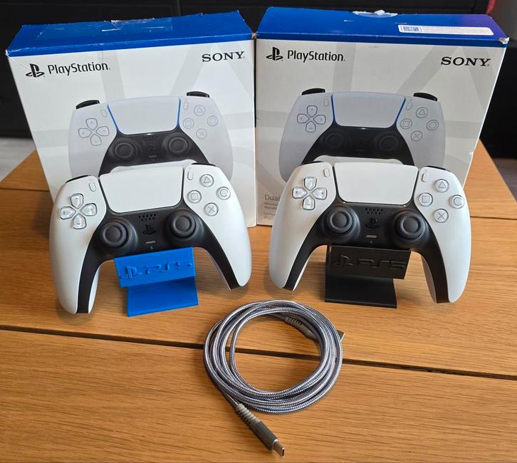 2x PS5 Controller Dualsense - Inclusief Doos & Kabel, Spelcomputers en Games, Spelcomputers | Sony PlayStation Consoles | Accessoires
