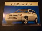Leaflet Opel Corsa GSI 1987, Ophalen of Verzenden, Zo goed als nieuw, Opel