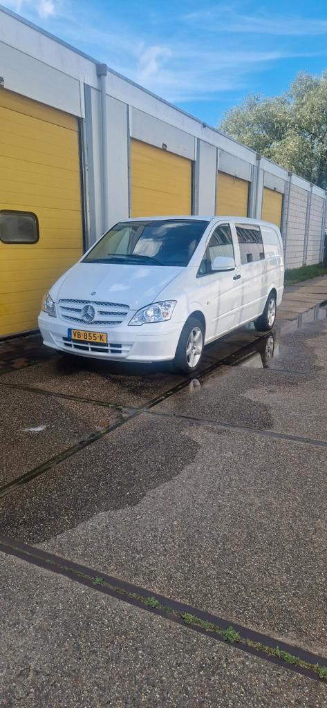 Mercedes-Benz Vito 2013 Wit dubbelcabine, Auto's, Bestelauto's, ABS, Mercedes-Benz, Diesel, Euro 5, Handgeschakeld, Origineel Nederlands