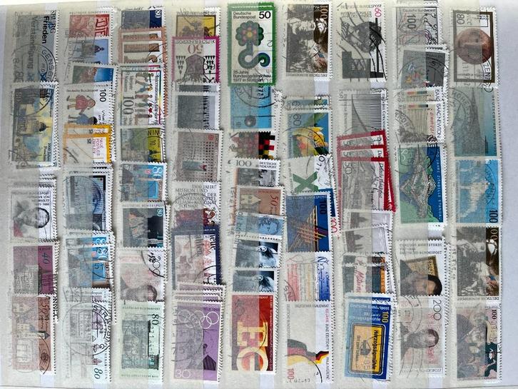 grote hoeveelheid postzegels Duitsland €5 (in album: €6), Postzegels en Munten, Postzegels | Europa | Duitsland, Gestempeld, BRD