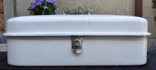Vintage Emaille Broodbox, Antiek en Kunst, Antiek | Emaille, Ophalen
