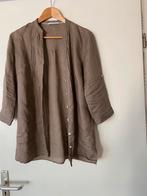 Brax linnen tuniek/blouse, Maat 38/40 (M), Bruin, Gedragen, BRAX