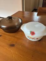 2 Acropal Ovenschalen Rond met deksel diam. 21 en 17 cm Zgan, Ophalen of Verzenden, Huis en Inrichting