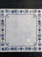 Oud Tegeltje 15 cm met bloemmotief, Ophalen of Verzenden