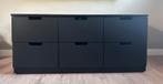 Ikea Nordli ladekast zwart, Huis en Inrichting, Ophalen, Gebruikt, 100 tot 150 cm, Met lade(s)