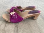 Halfhoge paarse suède lederen kleppers Scholl mt 38, Kleding | Dames, Schoenen, Scholl, Overige kleuren, Gedragen, Sandalen of Muiltjes