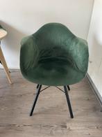 Velvet groene stoel leenbakker, Huis en Inrichting, Stoelen, Gebruikt, Eén, Ophalen, Overige kleuren