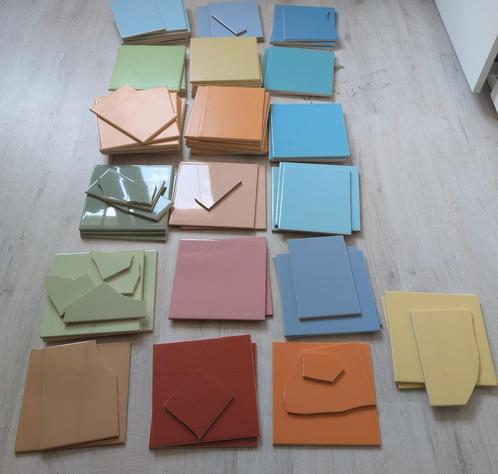 57 hele mozaïek tegels in mooie pastelkleuren+restjes, Hobby en Vrije tijd, Knutselen, Zo goed als nieuw, Materiaal, Ophalen