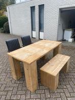 Eettafel set, Huis en Inrichting, Tafels | Eettafels, Ophalen, 100 tot 150 cm, Eikenhout, 50 tot 100 cm