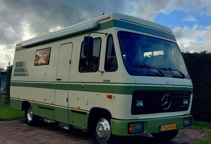 Mercedes-Benz Stafco 608 BLIJVEND WEGENBELASTINGVRIJ! ORGINE, Caravans en Kamperen, Campers, Bedrijf, tot en met 4, Integraal