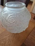 Antiek oude vaas glas 20cm hoog, Huis en Inrichting, Ophalen, Overige kleuren, Glas, Minder dan 50 cm