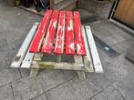 Picknick tafel kinderen gratis, Tuin en Terras, Picknicktafels, Gebruikt, Rechthoekig, Hout, Ophalen