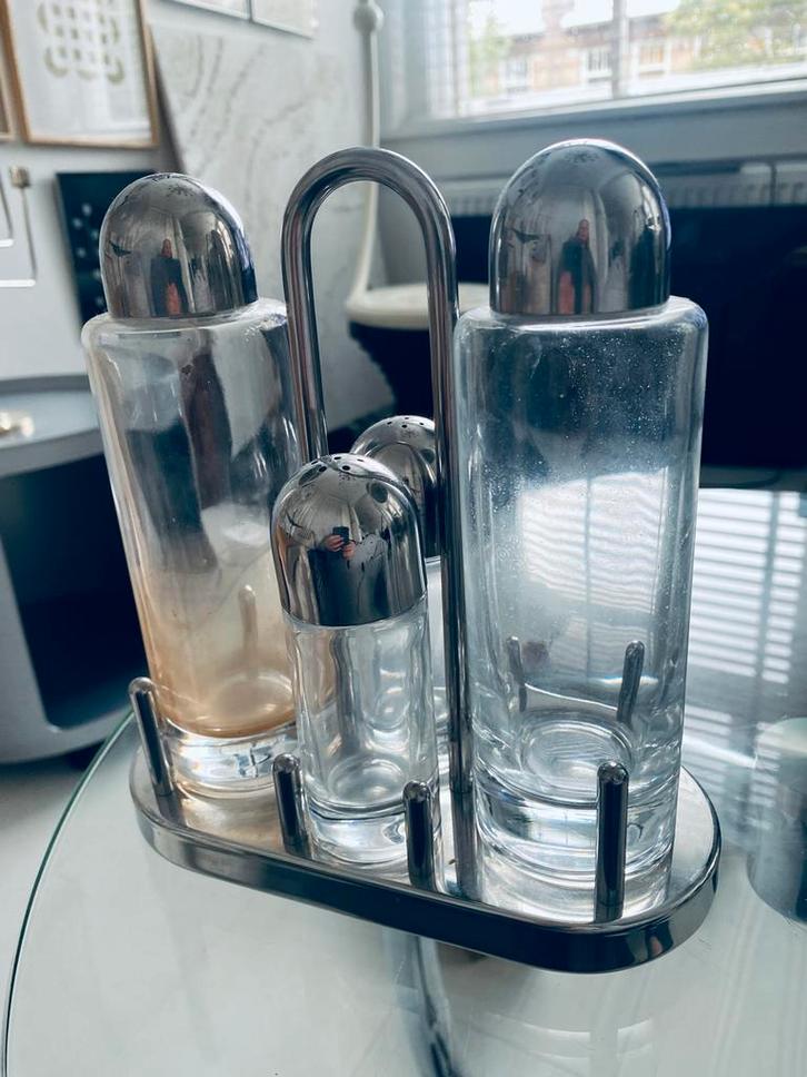 Alessi Set: Peper, Zout & Olie, Huis en Inrichting, Keuken | Keukenbenodigdheden, Zo goed als nieuw, Ophalen of Verzenden