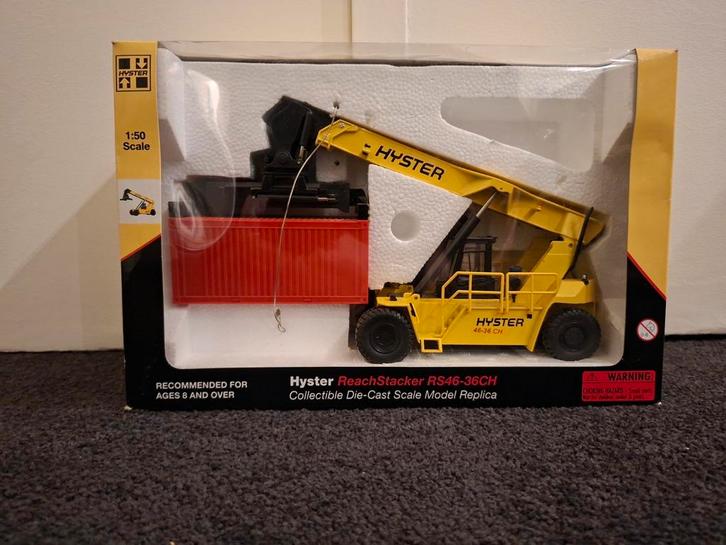 Hyster ReachStacker / Heftruck, Hobby en Vrije tijd, Modelauto's | 1:50, Nieuw, Bus of Vrachtwagen, Tekno, Ophalen of Verzenden