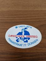 1430 Sticker Dansschool Versteeg Dongen, Verzamelen, Ophalen of Verzenden, Nieuw, Overige typen
