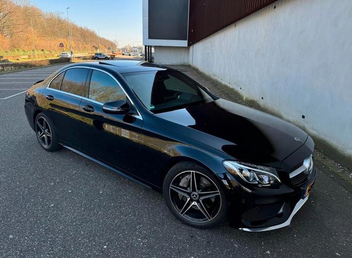 Mercedes-Benz C-Klasse C250 211pk 9G-TRONIC 2018 Zwart, Auto's, Mercedes-Benz, Particulier, C-Klasse, Benzine, Sedan, Automaat