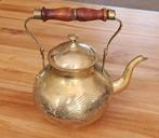 Gegraveerde vintage theepot, Antiek en Kunst, Ophalen of Verzenden, Brons