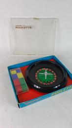 Blue-Box vintage Roulette spel, mini, met mat en fishes. 8C5, Tweedehands verkoop, Tweedehands verkoop, Gebruikt, Ophalen of Verzenden