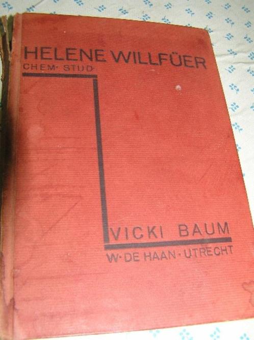Helene Willfuer door Vicky Baum, antiek, Boeken, Romans, Zo goed als nieuw, Europa overig, Ophalen of Verzenden