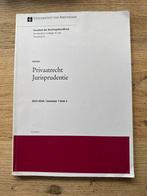 Privaatrecht Jurisprudentie - UvA, Boeken, Studieboeken en Cursussen, Ophalen of Verzenden, Alpha, Gelezen, WO