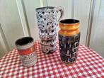 Vintage vazen jaren 70 drie stuks., Ophalen of Verzenden