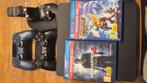 PS4 Slim 500GB + 2 Controllers + Games, Spelcomputers en Games, Spelcomputers | Sony PlayStation 4, Met 2 controllers, Ophalen of Verzenden