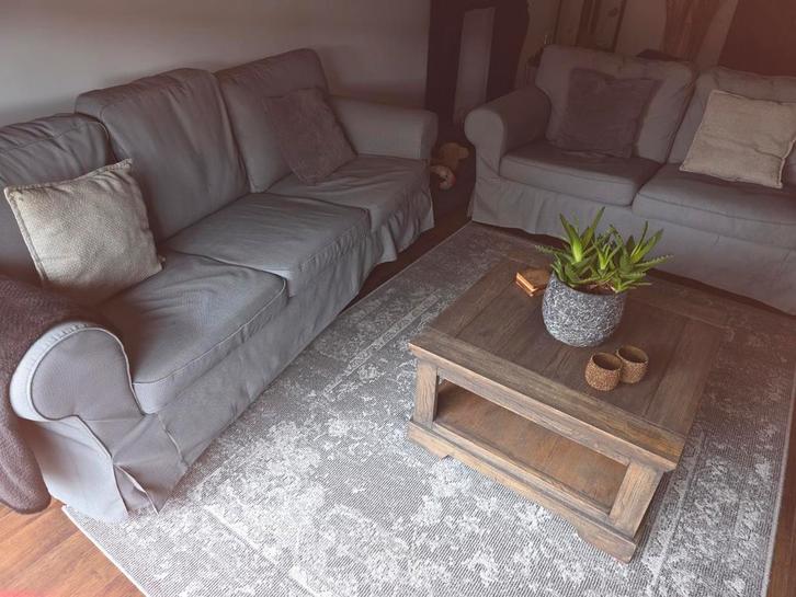 Bankstel Ikea  model Ektrop, Huis en Inrichting, Banken | Bankstellen, Zo goed als nieuw, Rechte bank, Vierpersoons of meer, 75 tot 100 cm