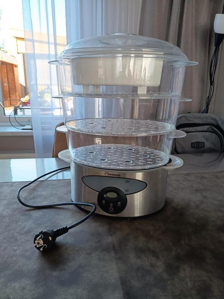 Bestron stoomkoker 3x 3 liter, Witgoed en Apparatuur, Overige Witgoed en Apparatuur, Zo goed als nieuw, Ophalen of Verzenden