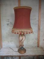 Vintage tafellamp of vloerlamp hout jaren 60 Italie, Ophalen of Verzenden, Gebruikt, Hout, 75 cm of meer