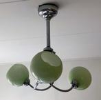 art deco lamp met drie glazen bollen, Antiek en Kunst, Antiek | Lampen, Ophalen of Verzenden