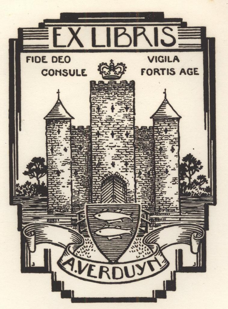 0118 Ex Libris Nederland : Johan Jacobs, 1943, Antiek en Kunst, Verzenden