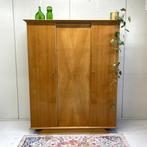 Mid-century vintage kledingkast hang leg klerenkast sixties, Huis en Inrichting, Overige materialen, 100 tot 150 cm, Vintage, Met hangruimte