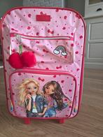 Top Model Reiskoffer - Roze met Hartjes, Ophalen, Uitschuifbare handgreep, Minder dan 50 cm, Zo goed als nieuw