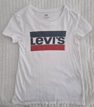 Levi's t-shirt wit maat xs merk tshirt levis dames kleding beschikbaar voor biedingen