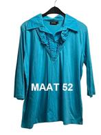 Shirt met ruches -maat 52, Promiss, Blauw, Zo goed als nieuw, Shirt of Top