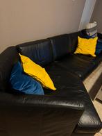 banken echt leer snel weg, Huis en Inrichting, Banken | Bankstellen, Ophalen, Tweepersoons, Zo goed als nieuw, Leer