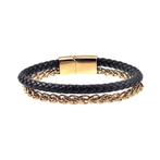 Dubbele Armband Heren Vossenstaart Schakelsarmband RVS, Sieraden, Tassen en Uiterlijk, Staal, Birgitta-Gracht 33, 6465 EL Kerkrade, Nederland