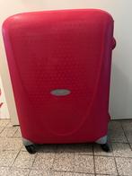 Roze Samsonite Koffer met Wieltjes, Ophalen, Gebruikt, 50 tot 60 cm, Hard kunststof
