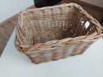 Rieten - rotan mand (rechthoekig), Mand, Ophalen of Verzenden, Zo goed als nieuw, Riet