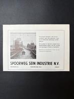 Advertentie Spoorweg Sein Industrie BV (1964), Verzamelen, Spoorwegen en Tramwegen, Ophalen of Verzenden, Zo goed als nieuw, Trein