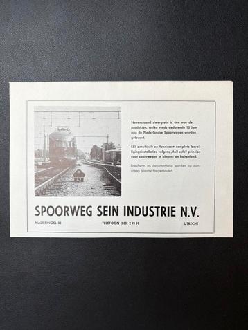 Advertentie Spoorweg Sein Industrie BV (1964) beschikbaar voor biedingen