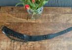 Leren zwarte riem met bedeltjes - Mandarin & Mint – maat 80, 80 tot 90 cm, Zwart, Tailleriem, Ophalen of Verzenden