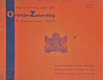 Herinnering aan den Oranje - Zaterdag 9 september 1933, Boeken, Ophalen of Verzenden, Gelezen