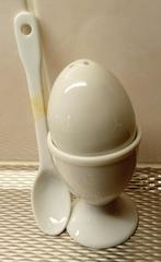 eierdop, lepel en zoutstrooier, Ophalen, Overige typen, Nieuw, Overige stijlen