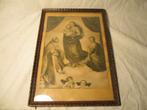 antiek religie afbeelding, Ophalen of Verzenden, Gebruikt, Kaart of Prent