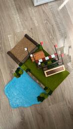 Zelfgemaakte crosshindernissen Schleich, Ophalen of Verzenden, Nieuw, Diorama